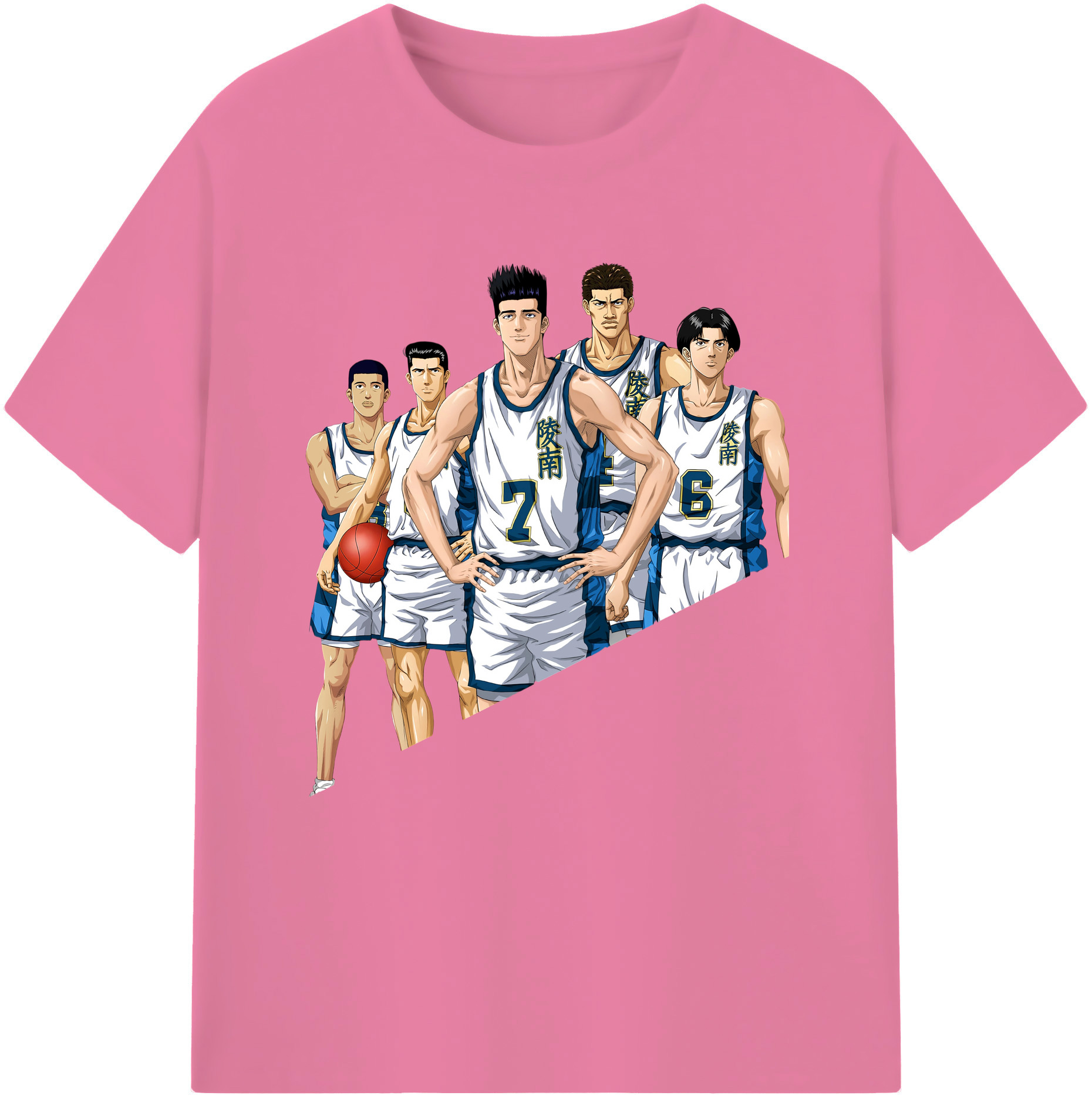 SLAM DUNK／スラムダンク 綿100％半袖Tシャツ（フロントプリント）